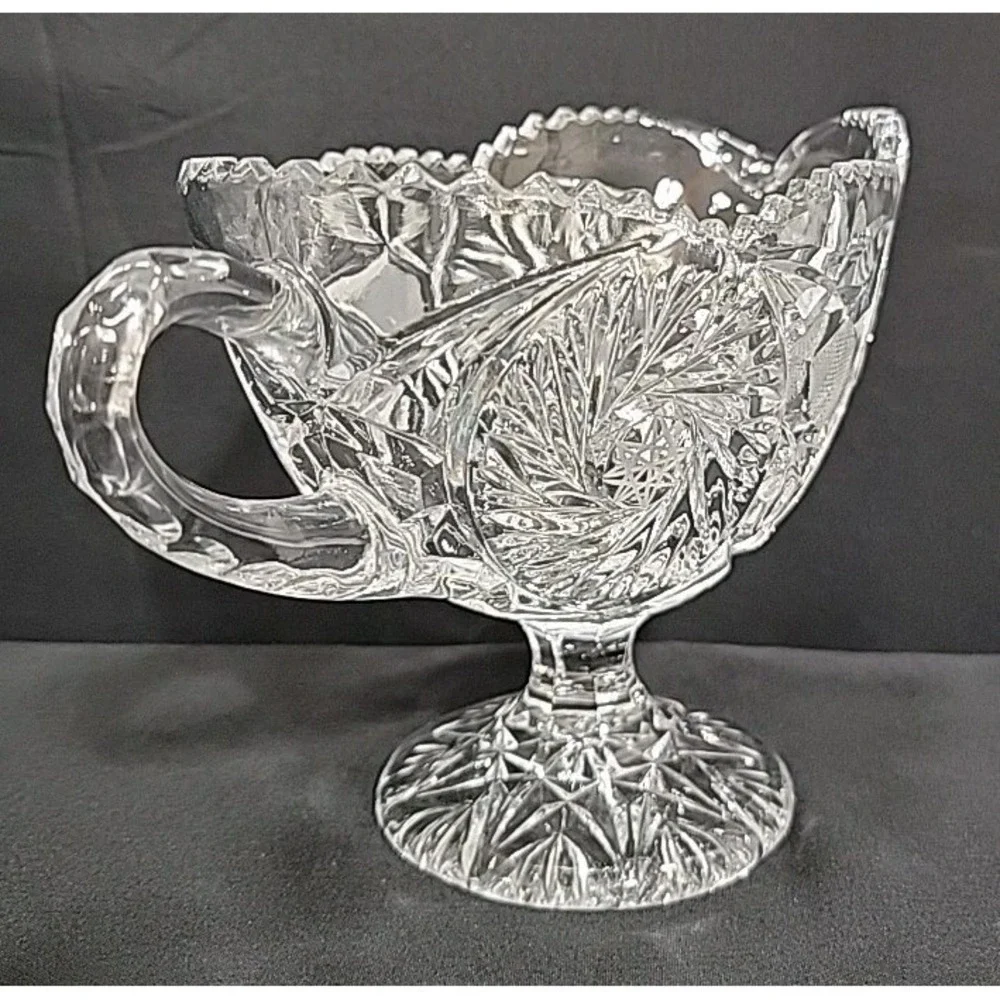 Vintage Imperial‎ Glass Gravy/Sauce Boat, 5.25
